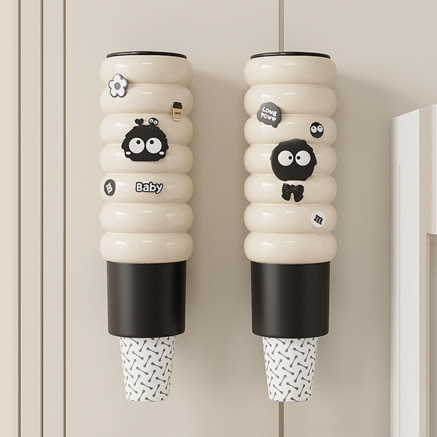 Диспенсер для одноразовых стаканов, Настенный, Установка без сверления, Пыленепроницаемый пластиковый органайзер-держатель для бумажных стаканов, 2 штуки бежевый/белый
Диспенсер для одноразовых стаканов, Настенный, Установка без сверления, Пыленепроницаемый пластиковый органайзер-держатель для бумажных стаканов, 2 штуки бежевый/белый