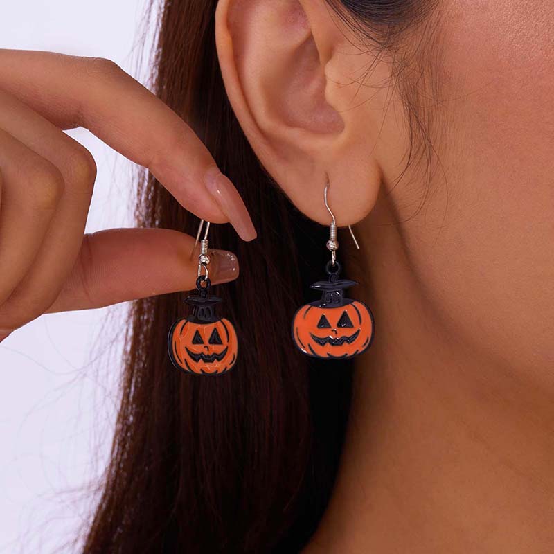 Gothic Retro Spider Earrings for Women Fashion Silver Color Funny Pumpkin Cat Cartoon Earring Halloween Jewelry Gifts Wholesale
Gothic Retro Spider Earrings for Women Fashion Silver Color Funny Pumpkin Cat Cartoon Earring Halloween Jewelry Gifts Wholesale