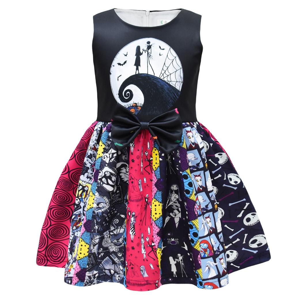 The Nightmare Before Christmas Girl Dress With Cartoon Print And Bow For Holiday Party 100cm
The Nightmare Before Christmas Girl Dress With Cartoon Print And Bow For Holiday Party 100cm