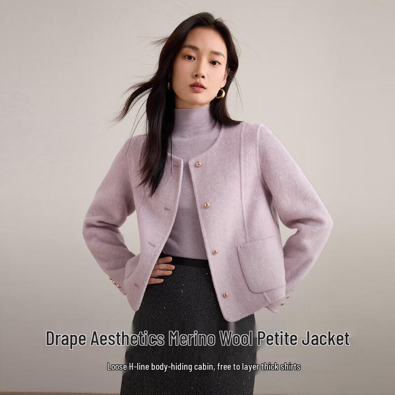 Women s Wool Blend Short Double-faced Coat L
Women s Wool Blend Short Double-faced Coat L