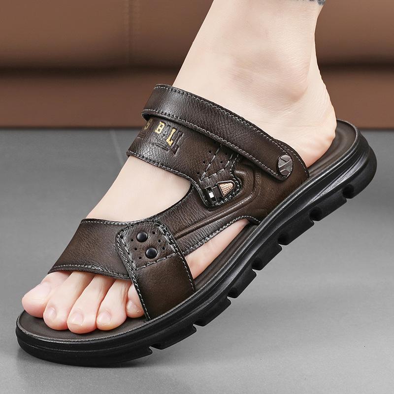 Summer wear men s sandals comfortable two wear wear wear wear non-slip driving beach shoes 44 сірий колір
Summer wear men s sandals comfortable two wear wear wear wear non-slip driving beach shoes 44 сірий колір