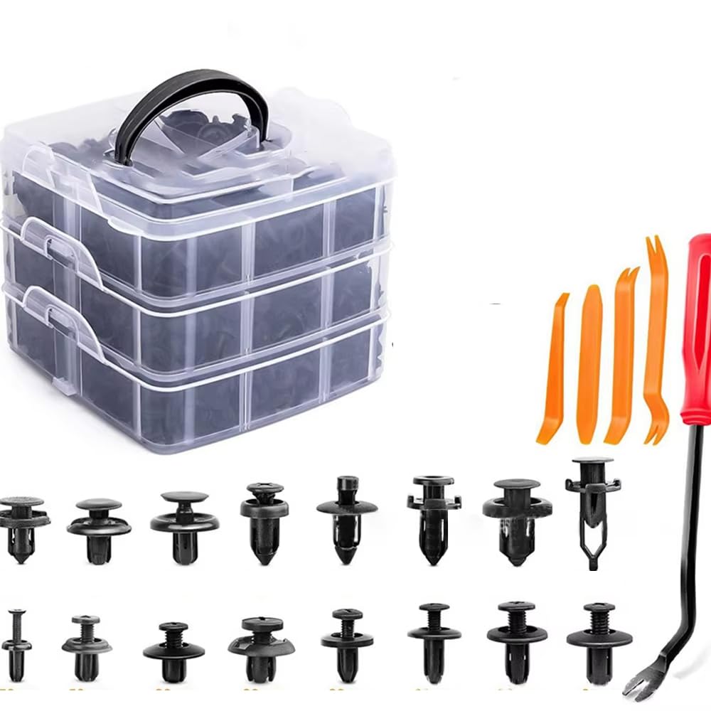 zmart 8-Piece Tool Set with 620 Clips, Fastener Clips for Door Trim Panel Bumper Rivets, Retainers, Push Buttons, Engine Cover
zmart 8-Piece Tool Set with 620 Clips, Fastener Clips for Door Trim Panel Bumper Rivets, Retainers, Push Buttons, Engine Cover