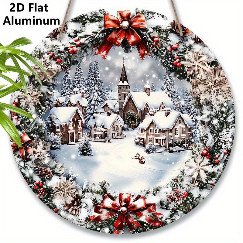 2D Flat Aluminium Christmas Sign with Snowhouse Pattern - Christmas Figurine Ornaments - Ideal for Front Door, Wall, Porch, Window Decor - Ideal 7.87×7.87inch
2D Flat Aluminium Christmas Sign with Snowhouse Pattern - Christmas Figurine Ornaments - Ideal for Front Door, Wall, Porch, Window Decor - Ideal 7.87×7.87inch