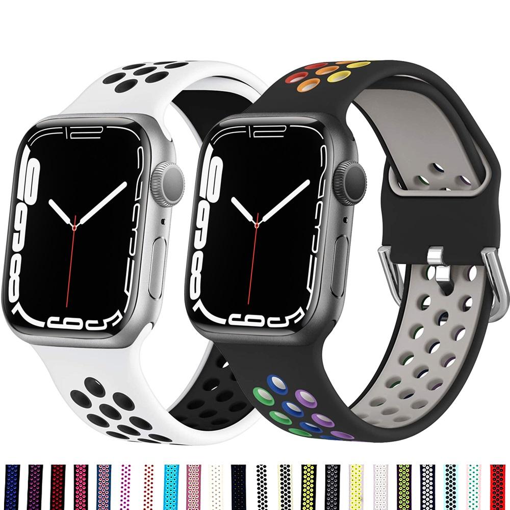 Classic Silicone Strap For Apple Watch band 44mm 40mm 45mm 41mm 38mm 42mm 45 40 44 mm Breathable iWatch serie 3 4 5 6 se 7 band 38mm or 40mm or 41mm
Classic Silicone Strap For Apple Watch band 44mm 40mm 45mm 41mm 38mm 42mm 45 40 44 mm Breathable iWatch serie 3 4 5 6 se 7 band 38mm or 40mm or 41mm