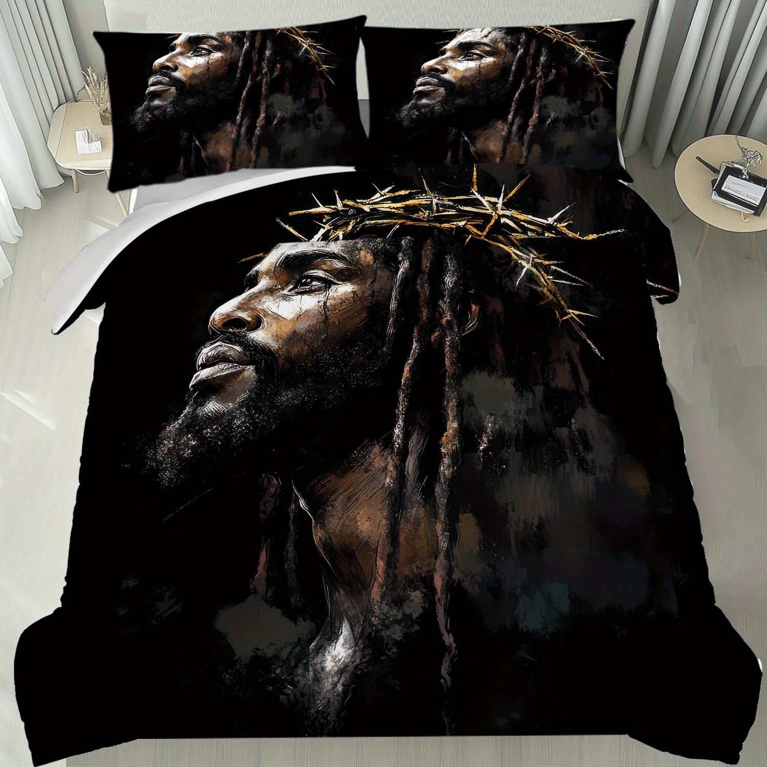 Comforter Latacaca 3Pcs Crown Of Thorns Dark Background With Artistic Portrait High Definition Bedding Set Comforter (quilt)-EU Single(135*200cm)3pcs
Comforter Latacaca 3Pcs Crown Of Thorns Dark Background With Artistic Portrait High Definition Bedding Set Comforter (quilt)-EU Single(135*200cm)3pcs