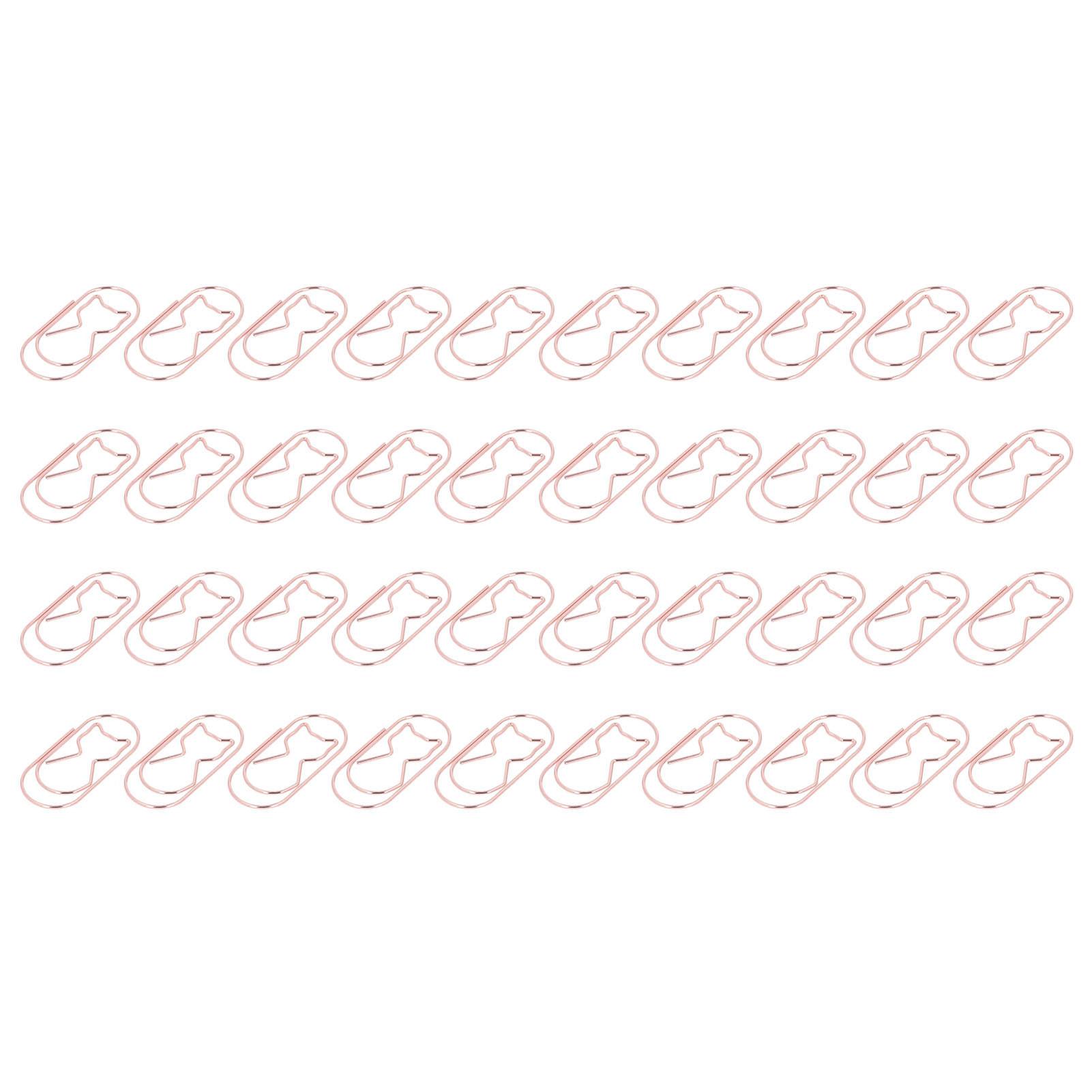 4 коробки милый кот скрепка забавная форма покрытая металлом поверхность бумажный зажим закладка зажимы проволочная закладка для розового золота