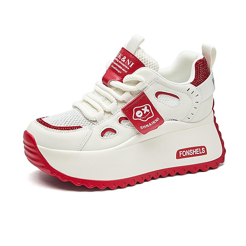 Comfy Breathable Hidden Heel Block Flats Skate Board Platform Wedge Sneakers Vulcanized Chunky Shoes 40 червоний
Comfy Breathable Hidden Heel Block Flats Skate Board Platform Wedge Sneakers Vulcanized Chunky Shoes 40 червоний