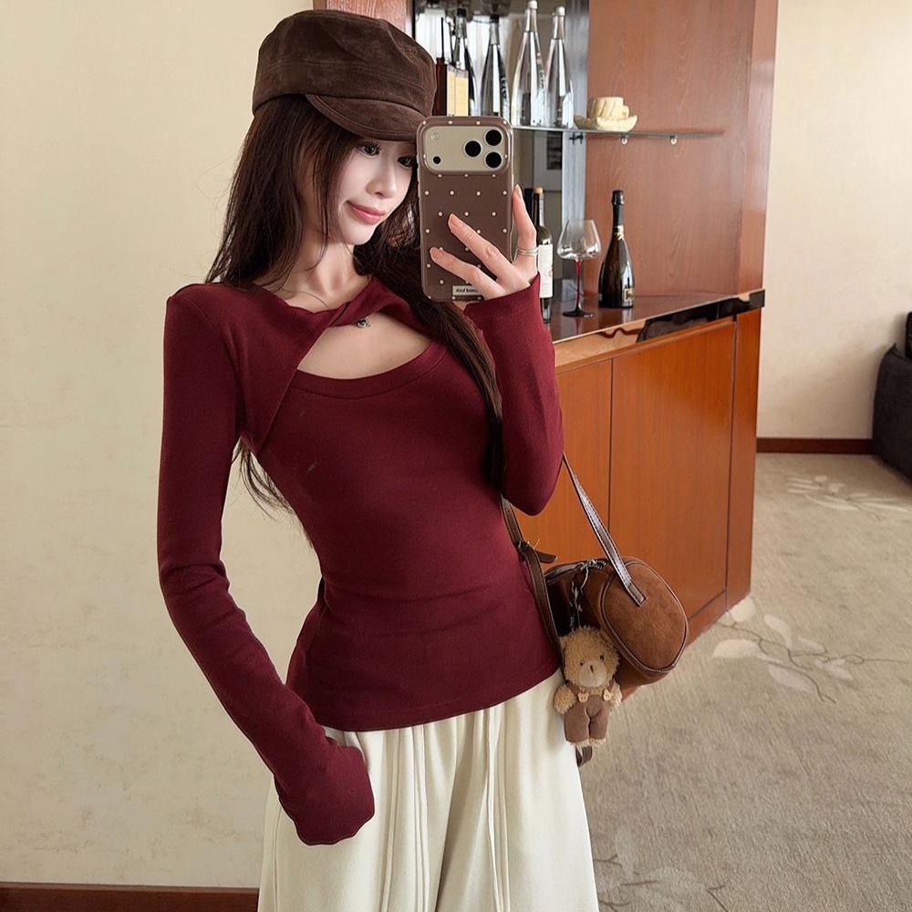 DesignSense Hollow Twisted Slim-Fit Long-Sleeve Base Layer Top – 2026 Winter Style for Women Small красный
DesignSense Hollow Twisted Slim-Fit Long-Sleeve Base Layer Top – 2026 Winter Style for Women Small красный