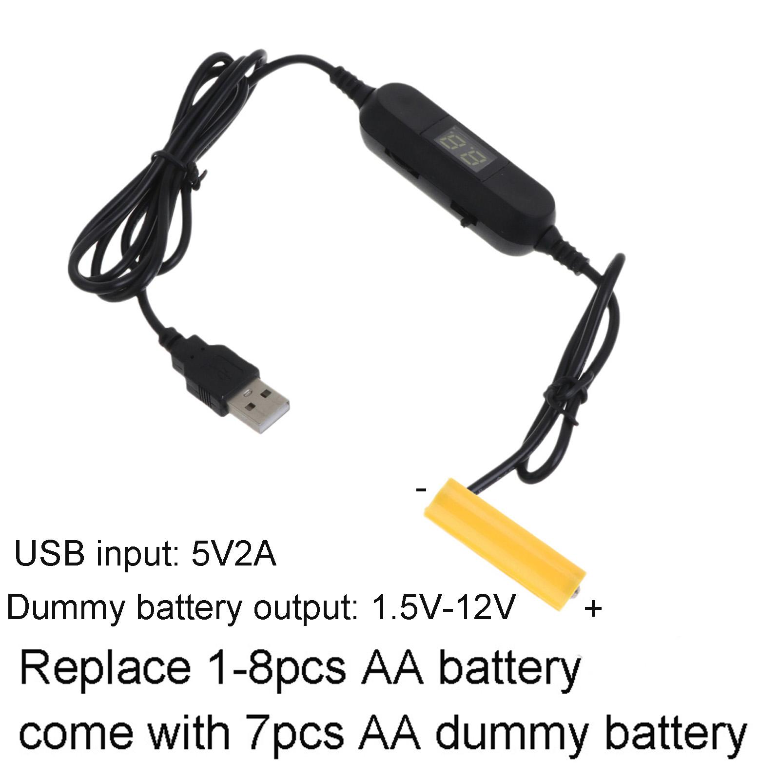 Универсальный 1,2 м USB на 1,5 В-12 В регулируемый AM3 AA LR6 фиктивная батарея для часов беспламенная свеча игрушка рождественская елка игра
Универсальный 1,2 м USB на 1,5 В-12 В регулируемый AM3 AA LR6 фиктивная батарея для часов беспламенная свеча игрушка рождественская елка игра