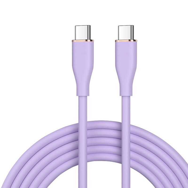 Liquid Silicone Dual C Port PD65W Fast Charging Type-C Cable for Apple & Huawei Devices Bare Cable
Liquid Silicone Dual C Port PD65W Fast Charging Type-C Cable for Apple & Huawei Devices Bare Cable