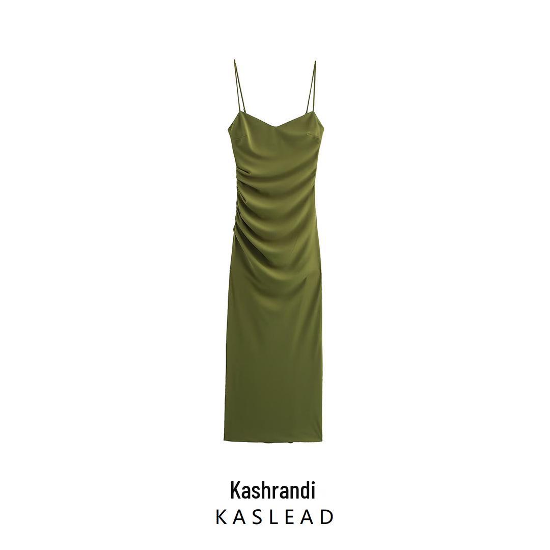 Spring 2025 Women s European & American Pleated Midi Spaghetti Strap Sleeveless Dress XS
Spring 2025 Women s European & American Pleated Midi Spaghetti Strap Sleeveless Dress XS