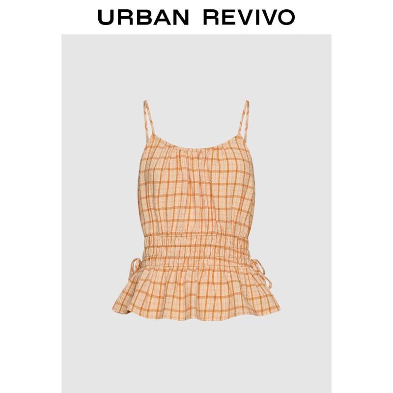 Women s Plaid Waist-Tie Strappy Top L
Women s Plaid Waist-Tie Strappy Top L