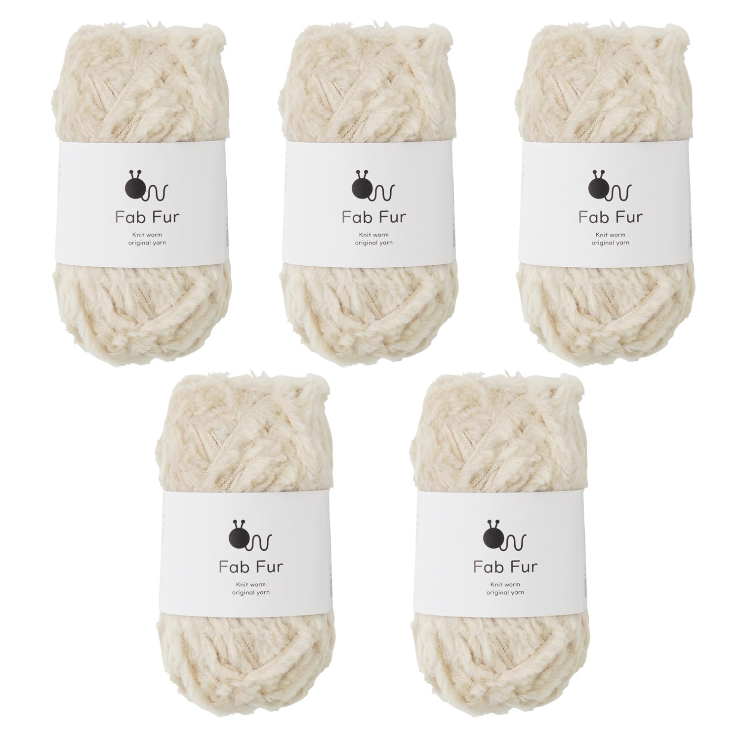 5 balls of raw wool medium 40g polyester yarn, Fabfur, weight, (68m), 80% nylon, 20% (1. Beige)
5 balls of raw wool medium 40g polyester yarn, Fabfur, weight, (68m), 80% nylon, 20% (1. Beige)