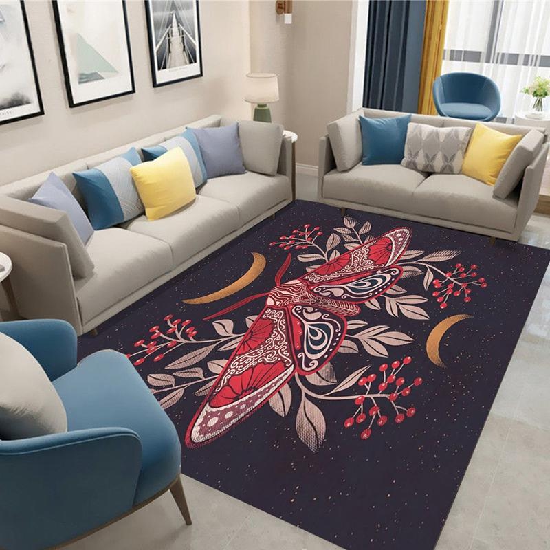 Mystic Green Luna Moth Rug Celestial Moon Star Botanical Floral Print Non-Slip Floor Carpet Boho Gothic Nature Home Decor Rug 40X60CM
Mystic Green Luna Moth Rug Celestial Moon Star Botanical Floral Print Non-Slip Floor Carpet Boho Gothic Nature Home Decor Rug 40X60CM