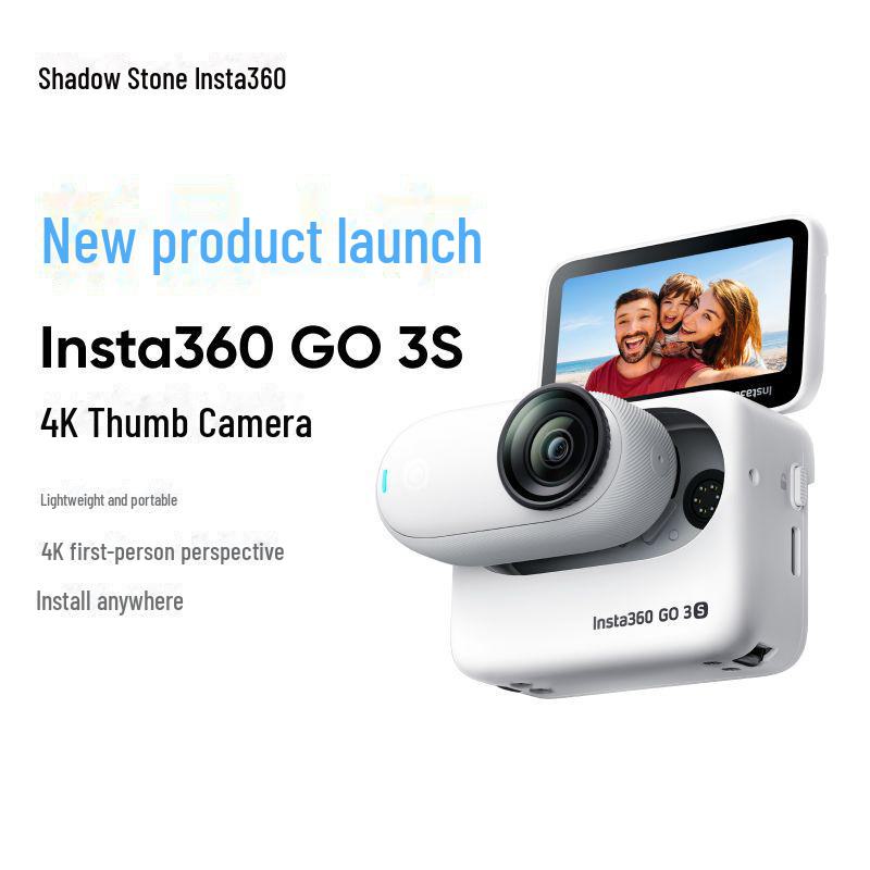 Insta360 GO 3S 4K Thumb Camera: Ideal for Vlogging, Cycling, Sports, and Pet Adventures
Insta360 GO 3S 4K Thumb Camera: Ideal for Vlogging, Cycling, Sports, and Pet Adventures