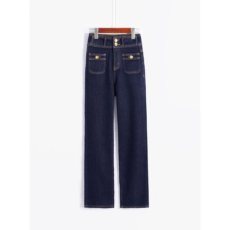 Yadan 2024 Autumn/Winter Women s Slim High-Waist Straight Denim Pants with Door Pocket & Metal Buckle. 25
Yadan 2024 Autumn/Winter Women s Slim High-Waist Straight Denim Pants with Door Pocket & Metal Buckle. 25