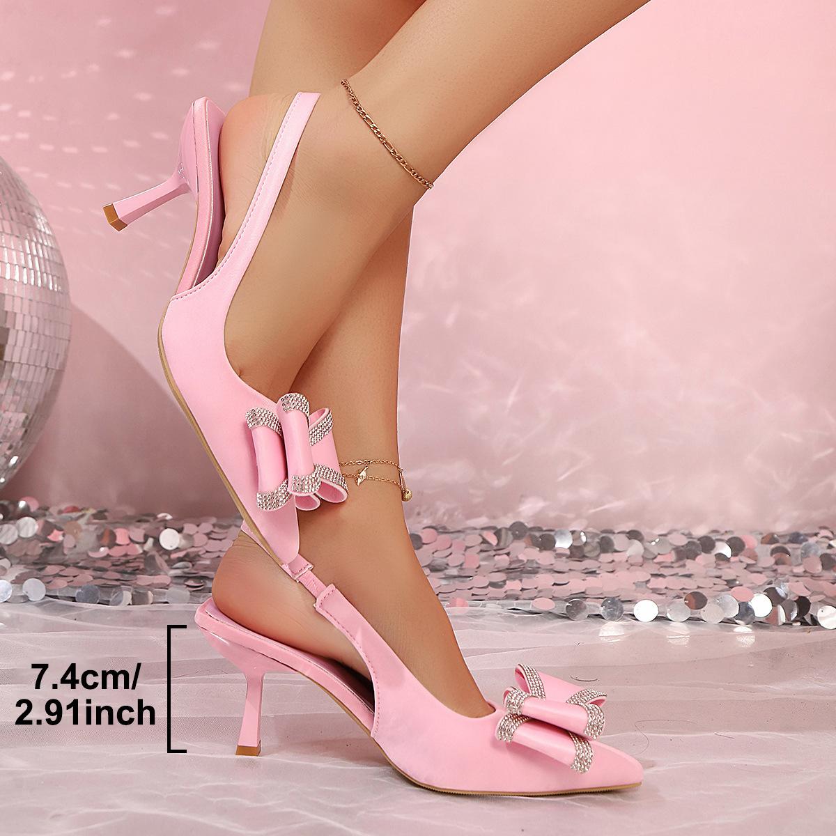 New elegant light luxury pointed high heels rhinestone bow women s shoes suede light mouth stiletto fashion sandals 43 зелений
New elegant light luxury pointed high heels rhinestone bow women s shoes suede light mouth stiletto fashion sandals 43 зелений