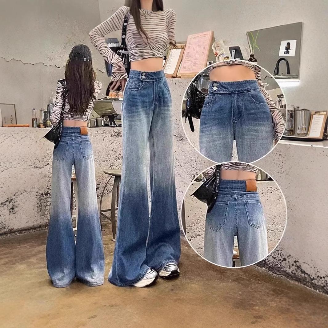 Women s High-Waisted Gradient Washed Denim Pants - Loose Fit, Spring/Autumn Collection S
Women s High-Waisted Gradient Washed Denim Pants - Loose Fit, Spring/Autumn Collection S