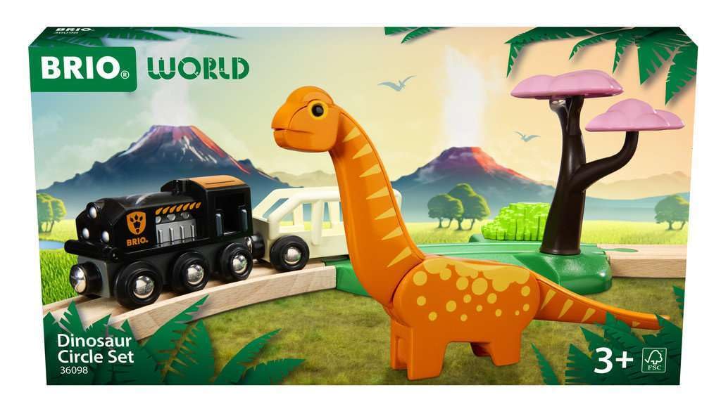 BRIO Dinosaur Circle Set 36098 Возраст от 3 лет Игрушечная деревянная направляющая (Поезд Динозавр)
BRIO Dinosaur Circle Set 36098 Возраст от 3 лет Игрушечная деревянная направляющая (Поезд Динозавр)