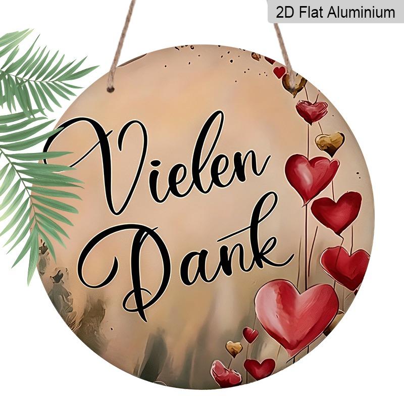 2D Flat Retro Aluminum Wall Stickers in Various Sizes. German Vielen Dank Thank-you Wall Hanging, with A Warm Retro Style, Making It A Perfect Home 7.87×7.87inch
2D Flat Retro Aluminum Wall Stickers in Various Sizes. German Vielen Dank Thank-you Wall Hanging, with A Warm Retro Style, Making It A Perfect Home 7.87×7.87inch