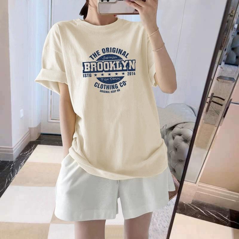 2025 summer new shoulder cotton short-sleeved t-shirt women s loose medium and long half-sleeved top t-shirt tide S белый
2025 summer new shoulder cotton short-sleeved t-shirt women s loose medium and long half-sleeved top t-shirt tide S белый