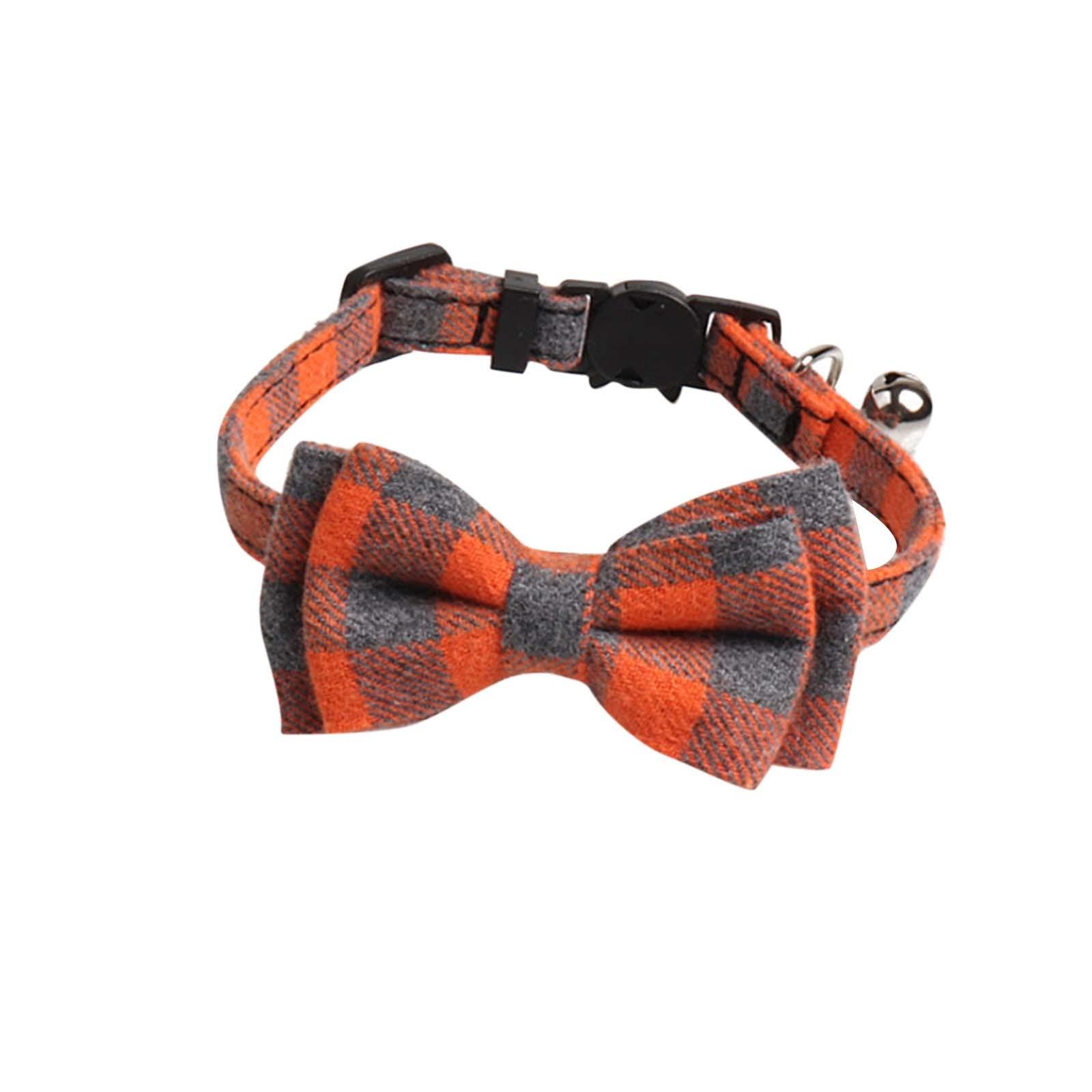 Кошачий ошейник с милым галстуком-бабочкой и колокольчиком для кошек, регулируемый безопасный клетчатый ошейник, товары для домашних животных оранжевый
Кошачий ошейник с милым галстуком-бабочкой и колокольчиком для кошек, регулируемый безопасный клетчатый ошейник, товары для домашних животных оранжевый