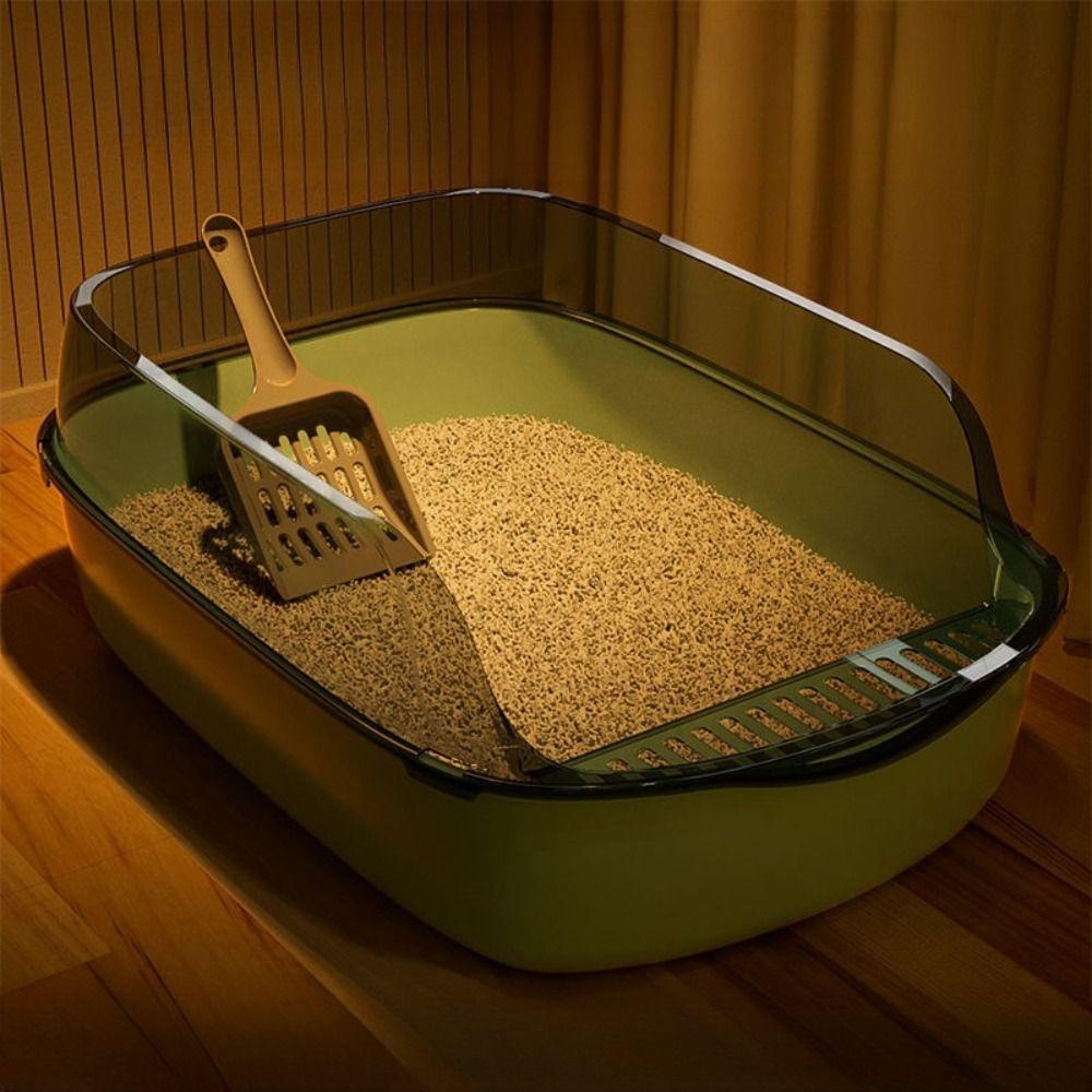 Semi-enclosed Kitty Sandbox Splashproof Pet Bedpans New Cat Toilet Cleaning Basin Pet Supplies L-Grey
Semi-enclosed Kitty Sandbox Splashproof Pet Bedpans New Cat Toilet Cleaning Basin Pet Supplies L-Grey