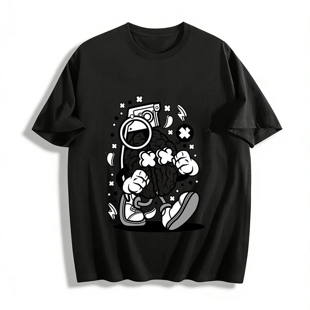 Cool Rebellious Brain Print Trendy Casual Graphic T-Shirt Pure cotton T-shirt XXS
Cool Rebellious Brain Print Trendy Casual Graphic T-Shirt Pure cotton T-shirt XXS