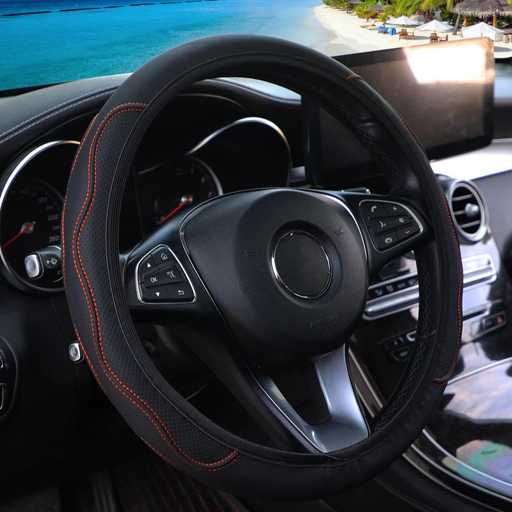 Чехол на руль из искусственной кожи с тиснением в форме руки без внутреннего кольца подходит для обивки 15-дюймового автомобиля черного цвета.
Чехол на руль из искусственной кожи с тиснением в форме руки без внутреннего кольца подходит для обивки 15-дюймового автомобиля черного цвета.