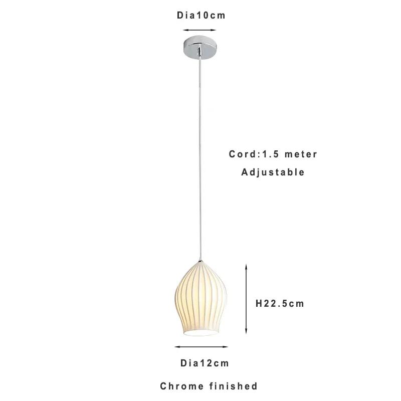 Lamp Modern Elegance Ribbed Ceramics Pendant Lights Creative Nordic Hanging Lamp Pendant Lighting Chandeliers White Shade For neutral light 4200K
Lamp Modern Elegance Ribbed Ceramics Pendant Lights Creative Nordic Hanging Lamp Pendant Lighting Chandeliers White Shade For neutral light 4200K