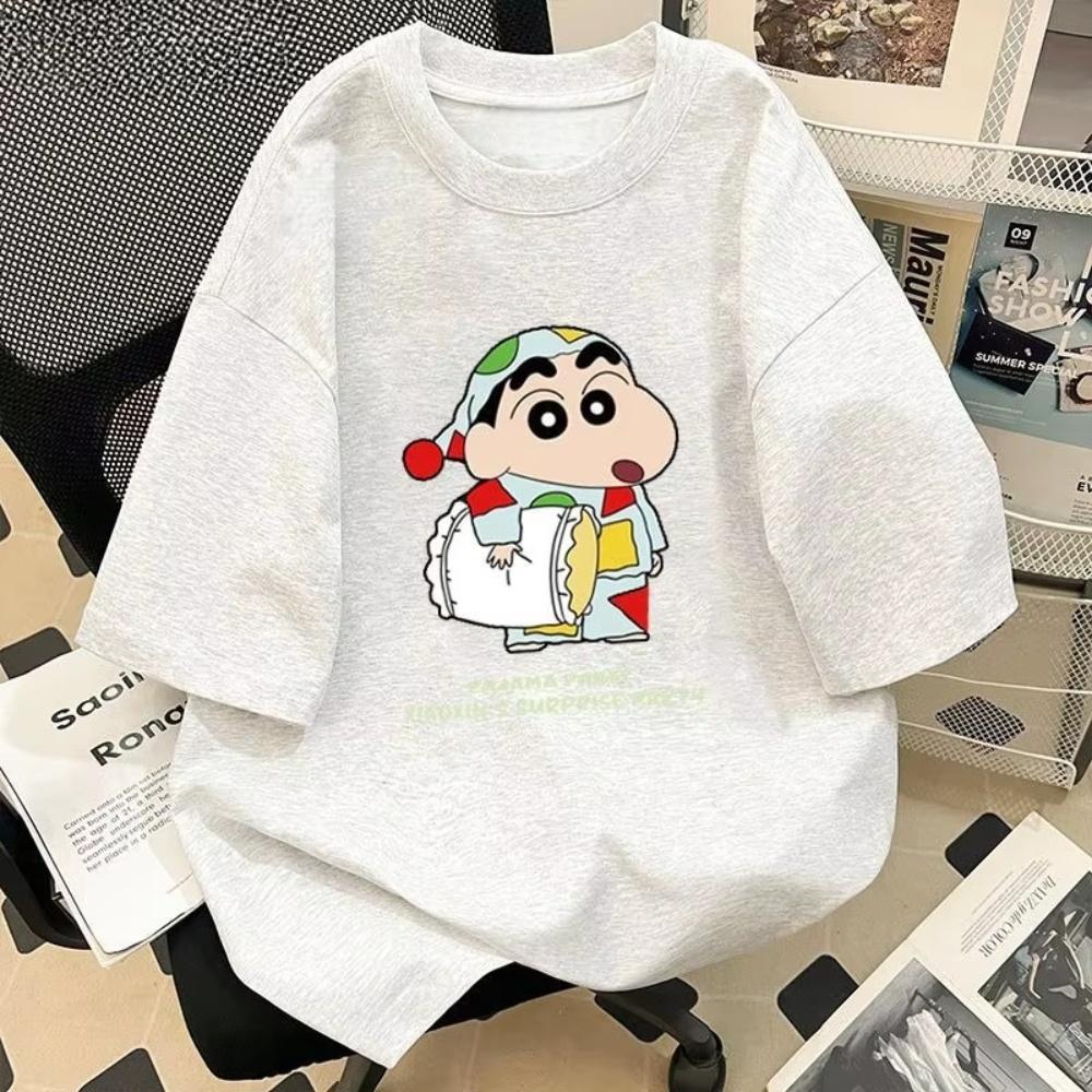 American Street Style Crayon Shin Chan Print T Shirt Unisex Summer Loose Pure Cotton Short Sleeve S
American Street Style Crayon Shin Chan Print T Shirt Unisex Summer Loose Pure Cotton Short Sleeve S