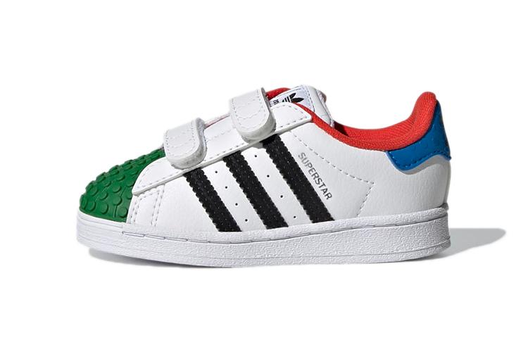 LEGO x Adidas Originals SUPERSTAR CF Comfortable Abrasion Resistant Low top Toddler Shoes White Green Blue H03970 23
LEGO x Adidas Originals SUPERSTAR CF Comfortable Abrasion Resistant Low top Toddler Shoes White Green Blue H03970 23