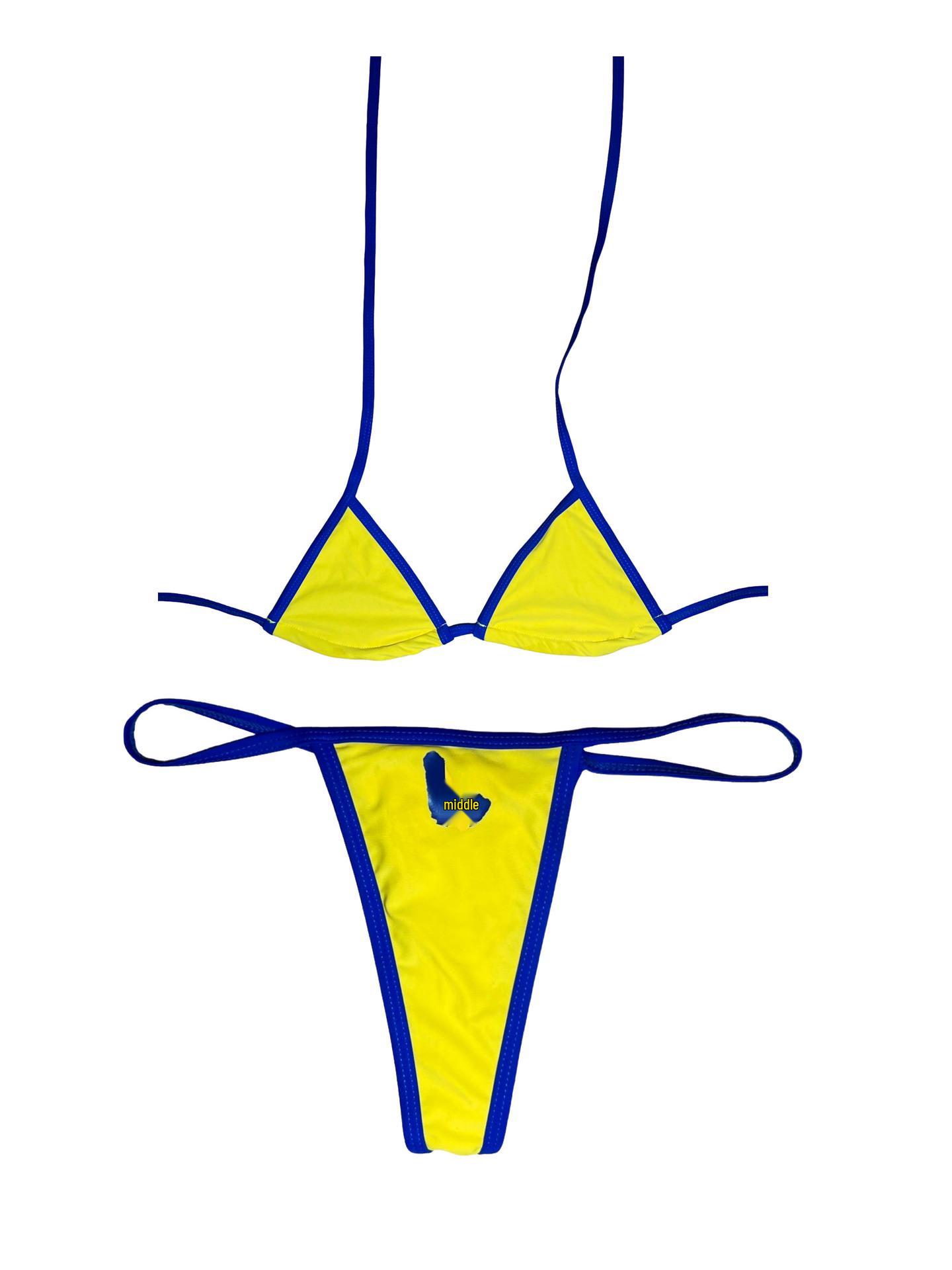 Женский комплект бикини с принтом европейского и американского флага: Летняя мода, Сексуальный, Стройнящий, Дизайн со шнуровкой Large жёлтый
Женский комплект бикини с принтом европейского и американского флага: Летняя мода, Сексуальный, Стройнящий, Дизайн со шнуровкой Large жёлтый