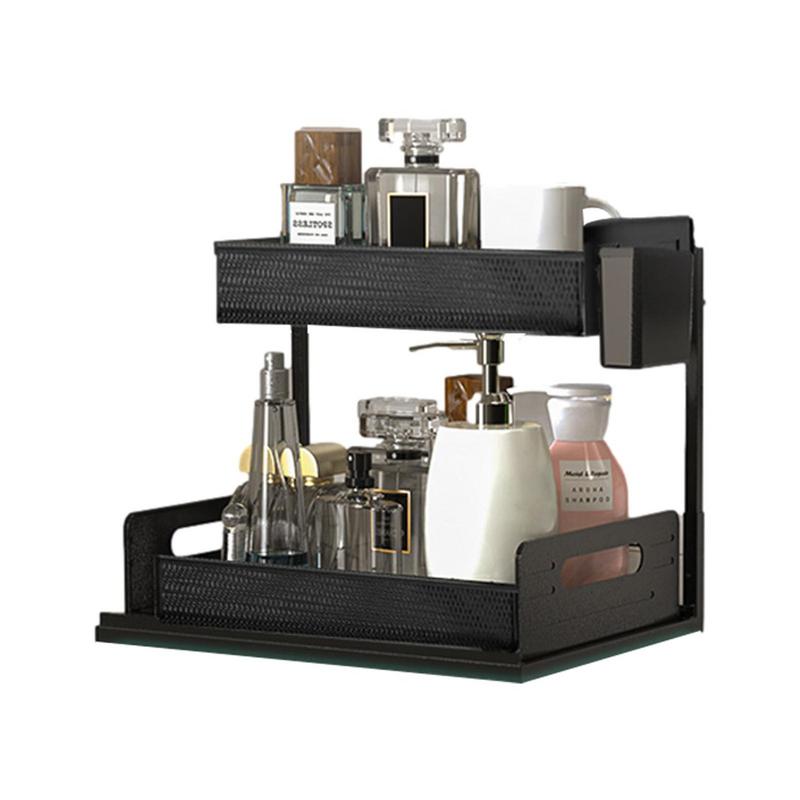 Under Sink Storage Shelf Adjustable 2-Tier Shelf Storage Organizer Adjustable Pantry Kitchen Rack With A Hanger Cup For Garbage чёрный
Under Sink Storage Shelf Adjustable 2-Tier Shelf Storage Organizer Adjustable Pantry Kitchen Rack With A Hanger Cup For Garbage чёрный