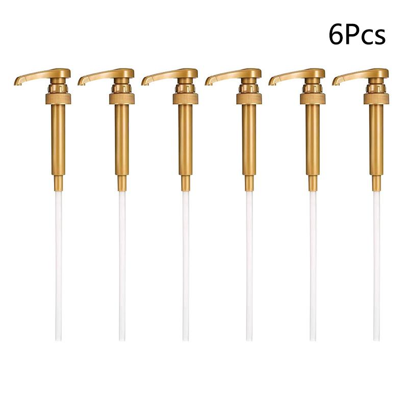 1/6Pcs Syrup Pump Coffee Syrup Pump Dispenser Gold Syrup Pump Topper For 750ml/ 25.4oz Syrup Bottle Syrup Pumps For Coffee Bar
1/6Pcs Syrup Pump Coffee Syrup Pump Dispenser Gold Syrup Pump Topper For 750ml/ 25.4oz Syrup Bottle Syrup Pumps For Coffee Bar