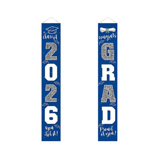 1 Pair 2026 Graduation Decoration Class of 2026 Congrats Grad Door Sign Indoor Outdoor Front Door Porch Hanging Banner for Graduation Party Supplies F
1 Pair 2026 Graduation Decoration Class of 2026 Congrats Grad Door Sign Indoor Outdoor Front Door Porch Hanging Banner for Graduation Party Supplies F