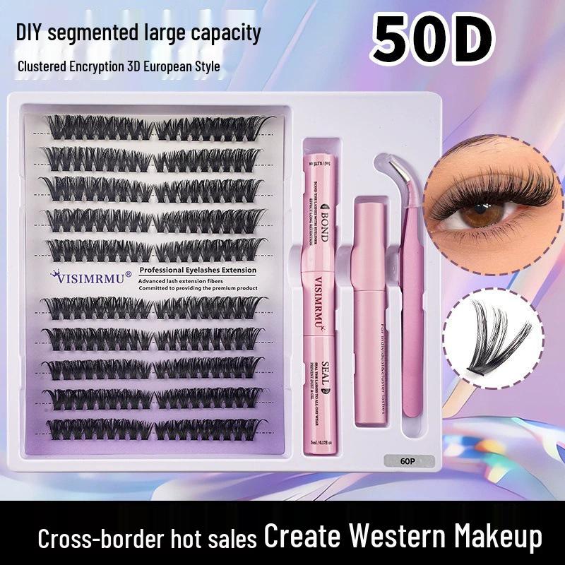 DIY 3D Natural Curl Eyelash Extension Kit – European Style Dense Cluster Lashes 100D
DIY 3D Natural Curl Eyelash Extension Kit – European Style Dense Cluster Lashes 100D