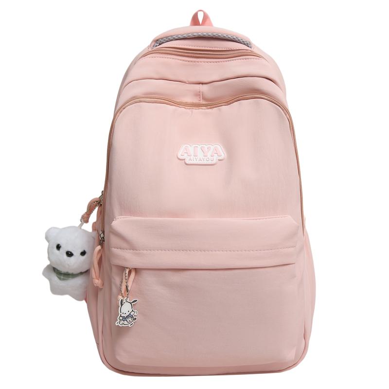 Однотонный школьный рюкзак для студента, большой емкости, женский рюкзак розовый
Однотонный школьный рюкзак для студента, большой емкости, женский рюкзак розовый