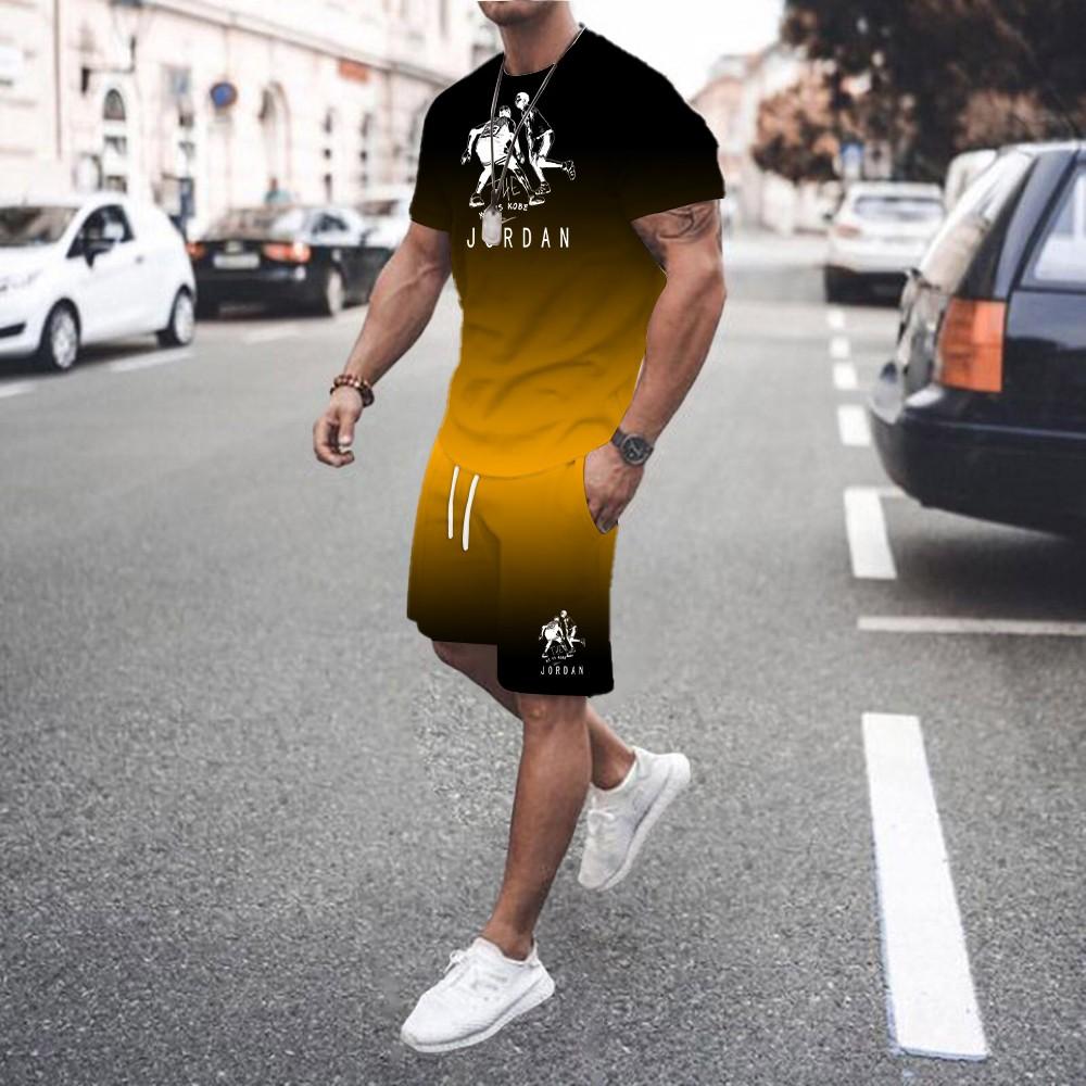 Men s Casual Sports Suit Round Neck Short Sleeved Loose Shirt Shorts Style Clothing Personalized Street Wear Summer Fashion New S
Men s Casual Sports Suit Round Neck Short Sleeved Loose Shirt Shorts Style Clothing Personalized Street Wear Summer Fashion New S