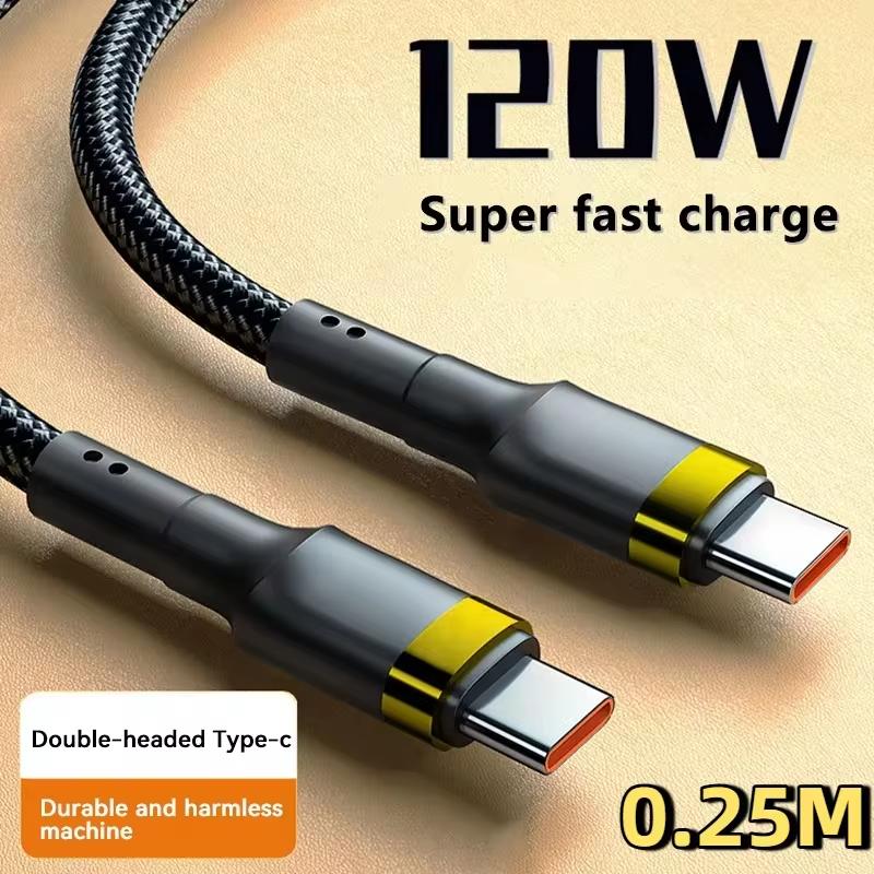 120W Fast Charge Cable PD Quick Charging High Quality USB C TO USB Type C Cable For iPhone Xiaomi 17 Plus Pro Max Samsung S24
120W Fast Charge Cable PD Quick Charging High Quality USB C TO USB Type C Cable For iPhone Xiaomi 17 Plus Pro Max Samsung S24