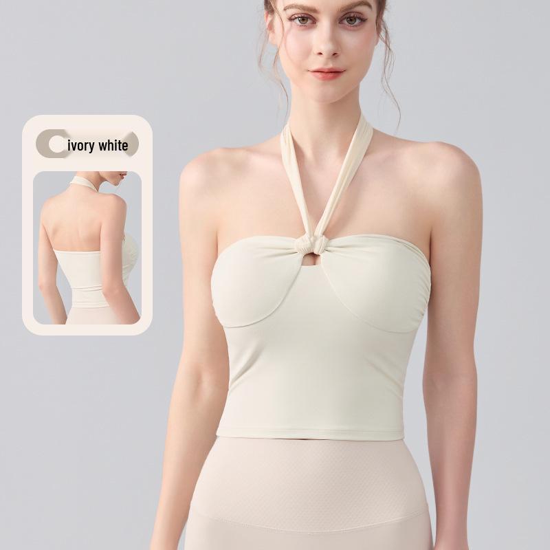 Women s European & American Sexy Halter Neck Yoga Top - Backless, Tight-Fitting with Chest Pads S білий/слонова кістка
Women s European & American Sexy Halter Neck Yoga Top - Backless, Tight-Fitting with Chest Pads S білий/слонова кістка