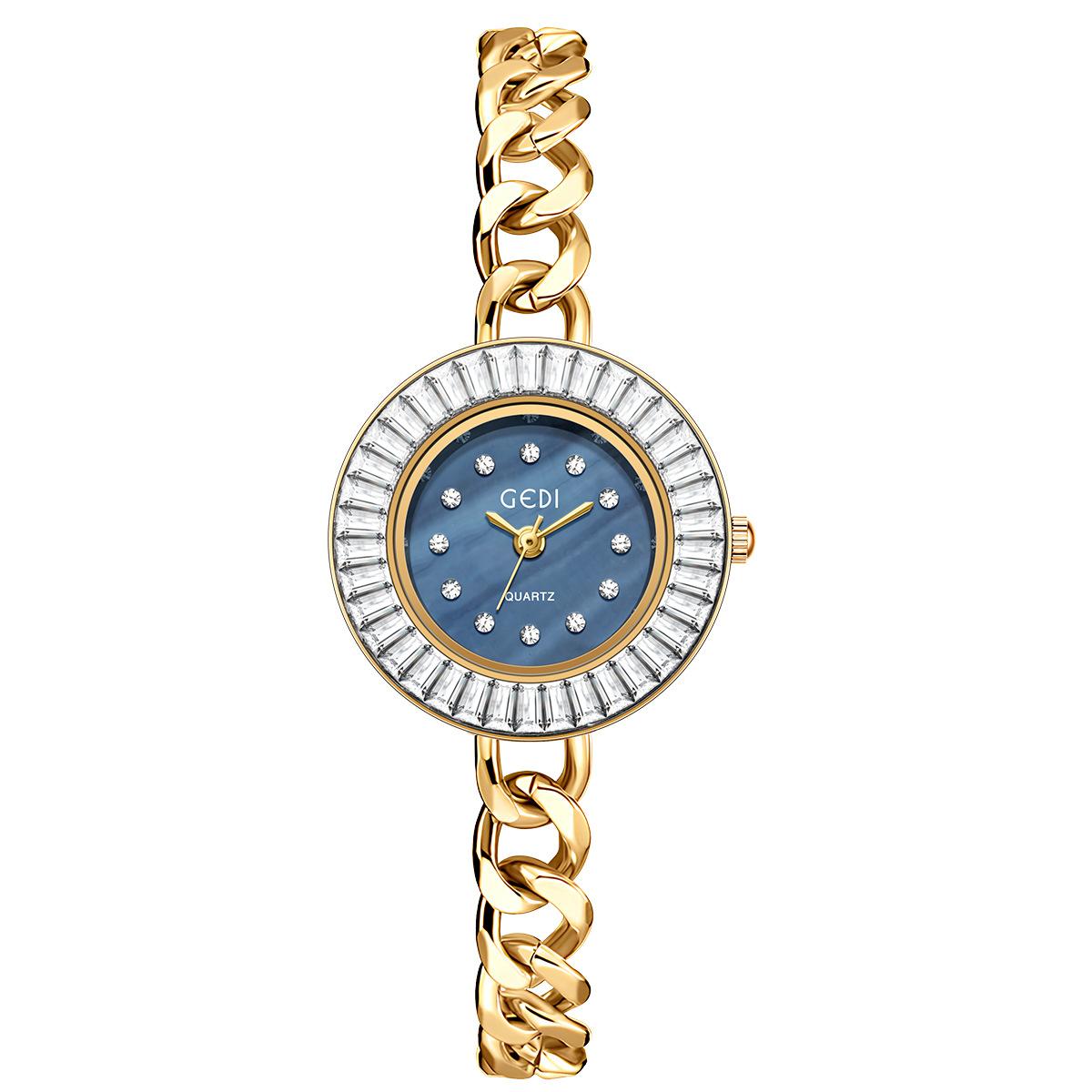 Retro Exquisite Luxury Gold Women S Watch Niche High-End Fritillary Face Women S Quartz Watch
Retro Exquisite Luxury Gold Women S Watch Niche High-End Fritillary Face Women S Quartz Watch
