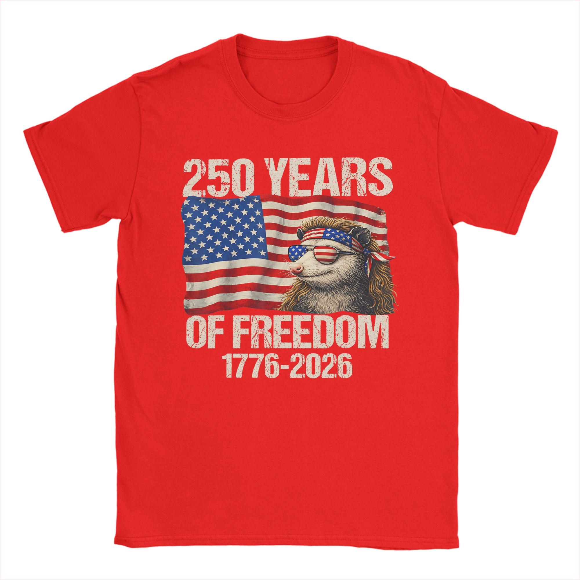 Unisex TShirts Years of Freedom Opossum th of July Hipster Cotton Tees Short Sleeve T Shirt Round Collar Tops S
Unisex TShirts Years of Freedom Opossum th of July Hipster Cotton Tees Short Sleeve T Shirt Round Collar Tops S