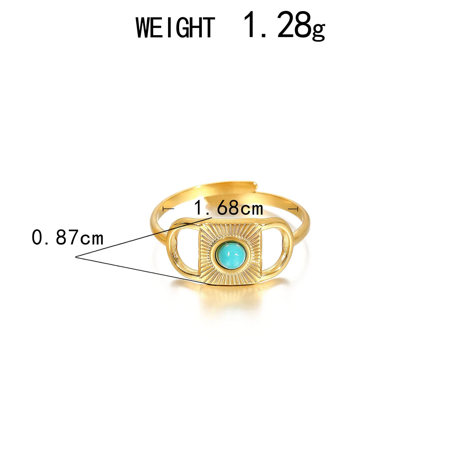 Кольцо из нержавеющей стали, вакуумное покрытие 18K золотом, бирюзовый колос пшеницы, открывающееся, одиночный браслет.
Кольцо из нержавеющей стали, вакуумное покрытие 18K золотом, бирюзовый колос пшеницы, открывающееся, одиночный браслет.
