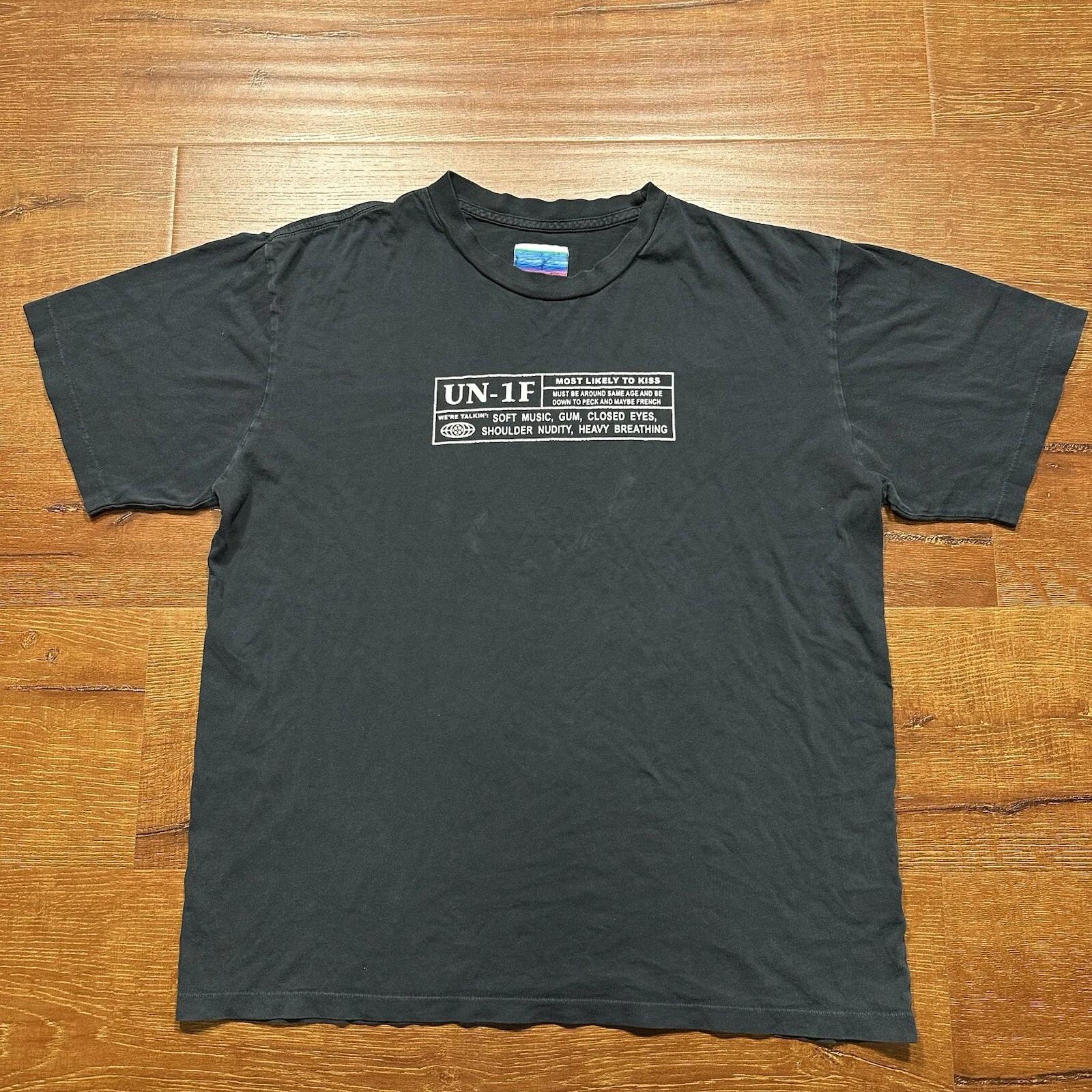 UNIF T Shirt L Black Rated UN-1F Most Likely To Kiss Movie Tee Rare Limited VTG M
UNIF T Shirt L Black Rated UN-1F Most Likely To Kiss Movie Tee Rare Limited VTG M
