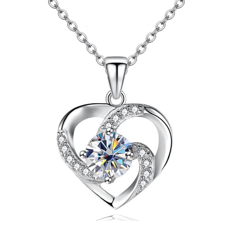 Huitan Elegant Crystal Heart Pendant Necklace for Women Luxury Inlaid White Cubic Zircon Copper Color Wedding Trend Love Zircon 45cm
Huitan Elegant Crystal Heart Pendant Necklace for Women Luxury Inlaid White Cubic Zircon Copper Color Wedding Trend Love Zircon 45cm