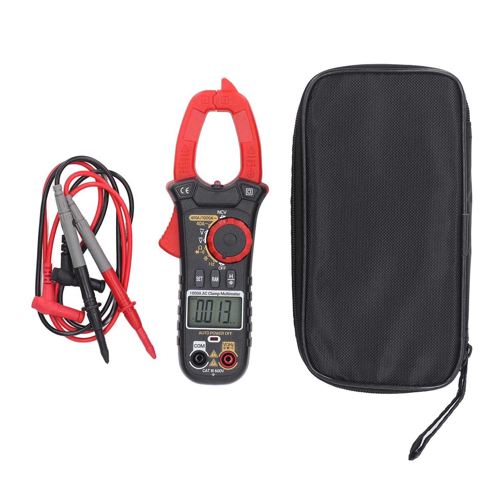 Digital Clamp Meter Multimeter 1000A AC High Accuracy Amp Voltage Current Capacitance Resistance Tes
Digital Clamp Meter Multimeter 1000A AC High Accuracy Amp Voltage Current Capacitance Resistance Tes