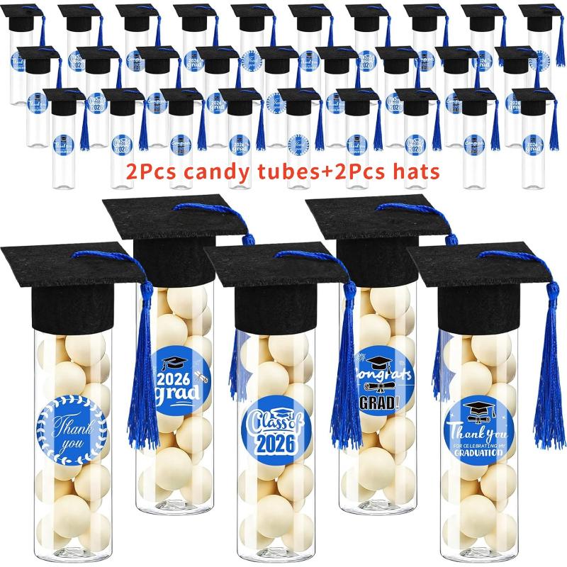 2/5/10Pcs 2026 Candy Tube Graduation Party Candy Box Container Graduation Hat Jar With Tassel Graduation Decoration Gifts A6
2/5/10Pcs 2026 Candy Tube Graduation Party Candy Box Container Graduation Hat Jar With Tassel Graduation Decoration Gifts A6