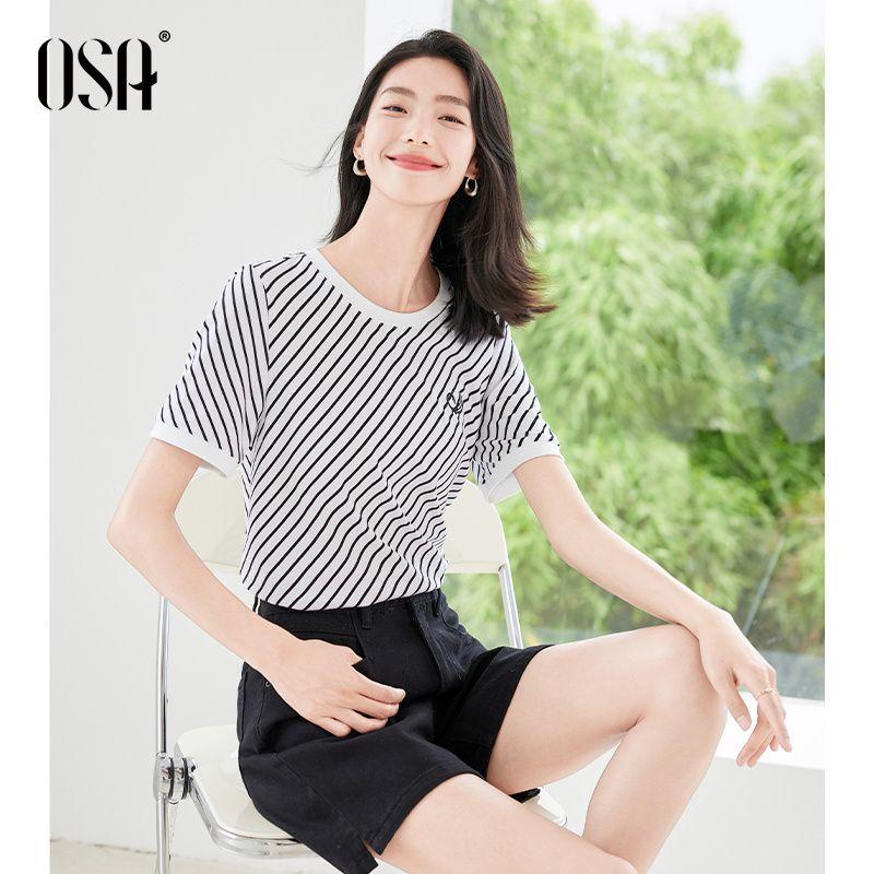 OSA Ретро Футболка с круглым вырезом Летняя Свободная с короткими рукавами Вышитая Black and white stripes XL
OSA Ретро Футболка с круглым вырезом Летняя Свободная с короткими рукавами Вышитая Black and white stripes XL