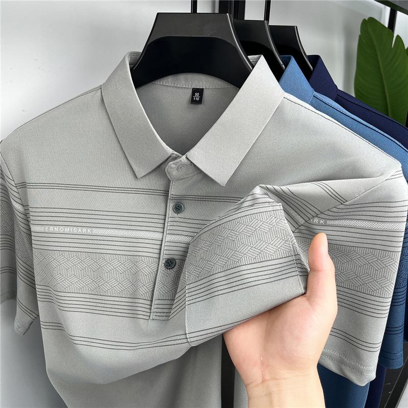 Men s Trendy Lapel Silk-Cotton Long Sleeve Polo Shirt - Spring/Autumn 2021 XXL світло-сірий колір
Men s Trendy Lapel Silk-Cotton Long Sleeve Polo Shirt - Spring/Autumn 2021 XXL світло-сірий колір